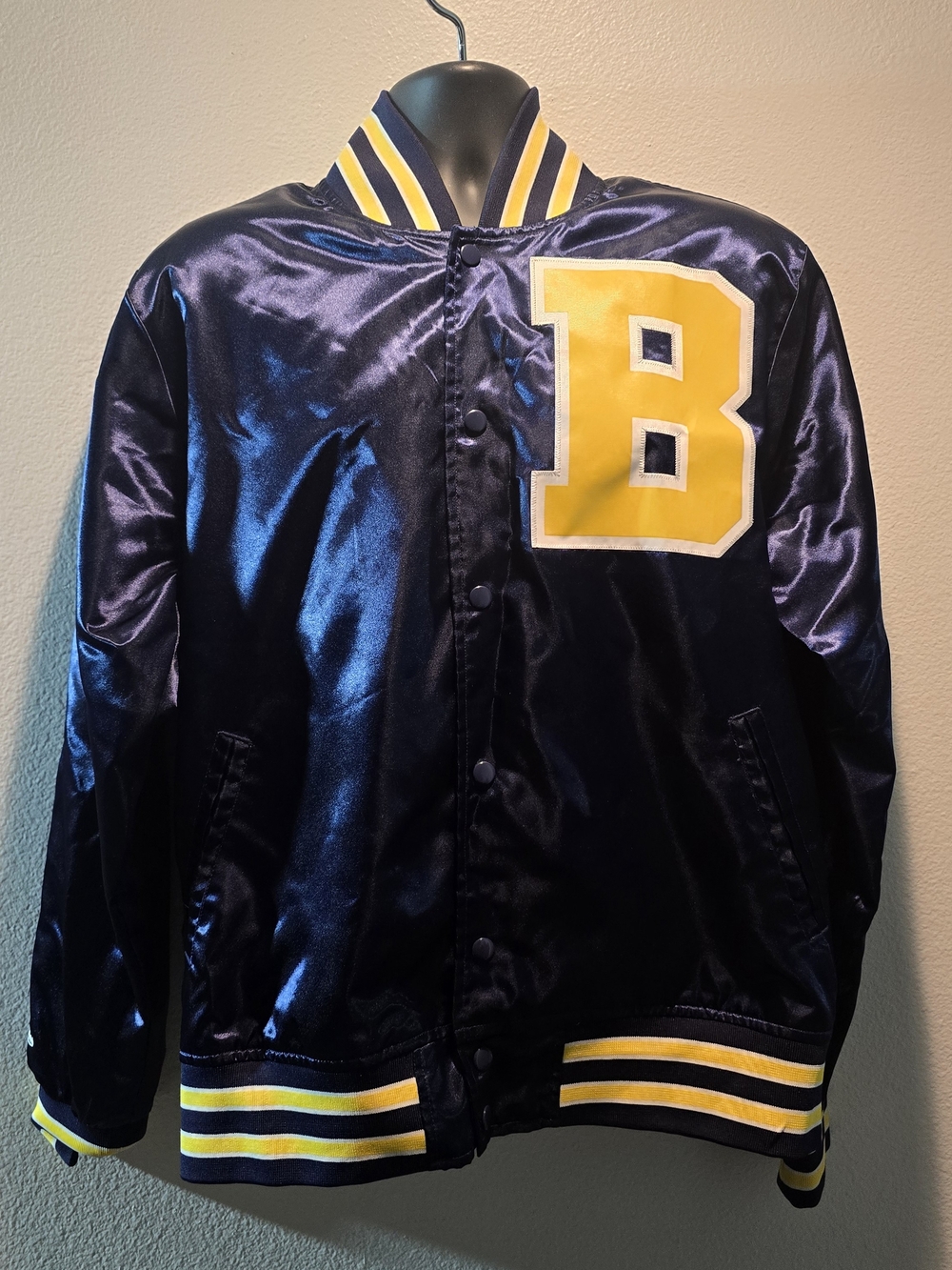 Mitchell & Ness Bel-Air Academy Satin Varsity Jacket, size L